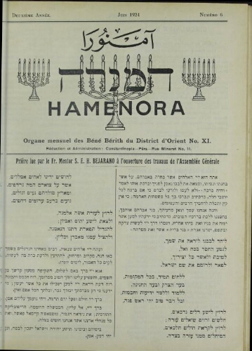 Hamenora. juin 1924 - Vol 02 N° 06